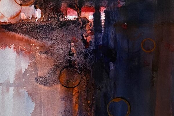 Kathy Miller abstract purple & red