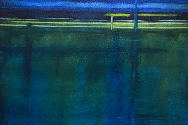 Kathy Miller blue and green abstract