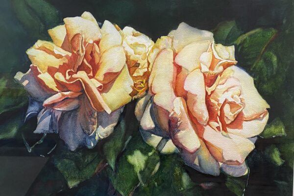 Kathy Miller peach floral